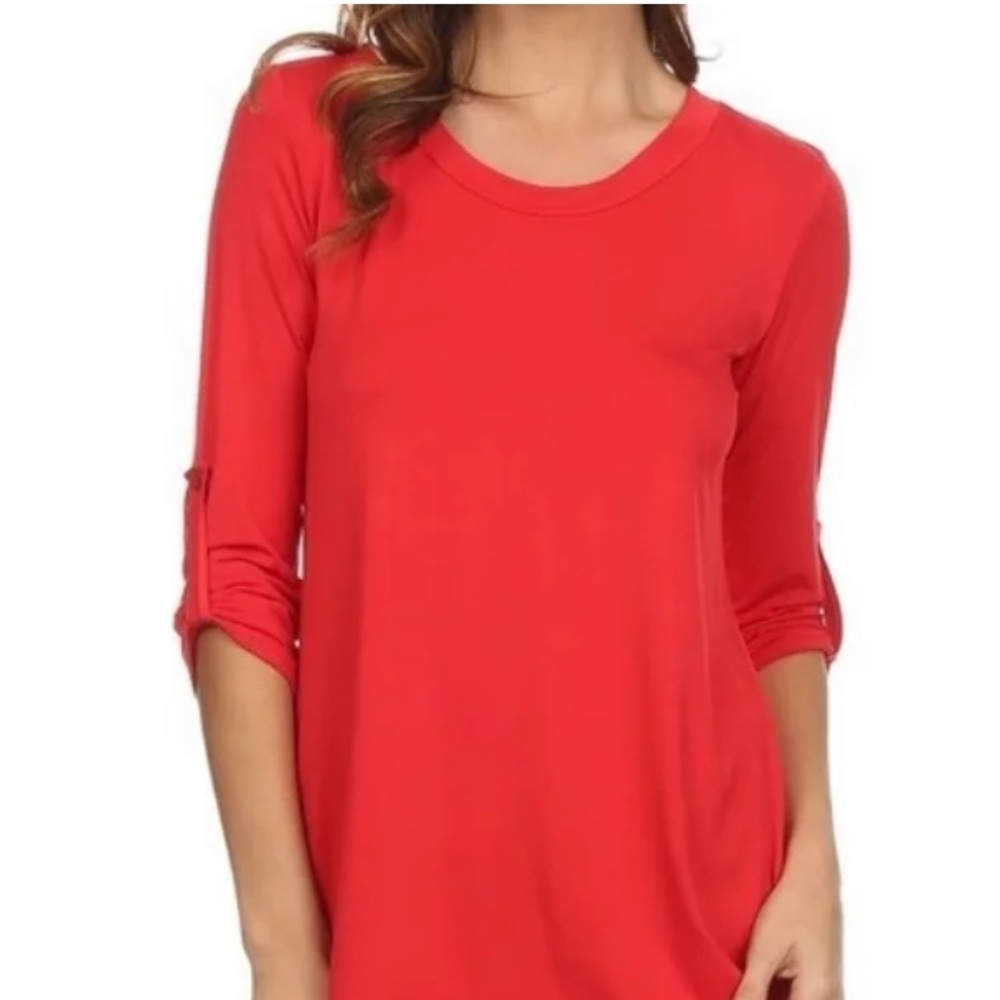 Red Knit Top - Picture 3 of 3
